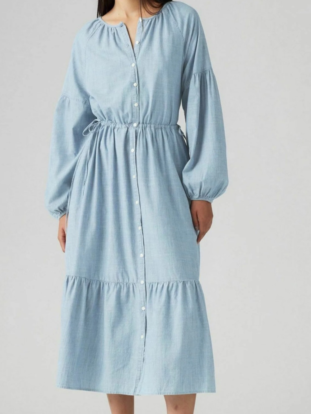 Levi’s JOLENE LS MAXI DRESS - Shirt dress - honestly happy small - Picture 8 of 12